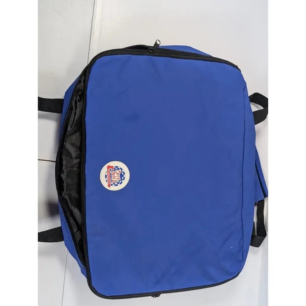 Carry Out II Insulated Casserole Carrier Blue Food Transport Bag 17x13 Hot Cold